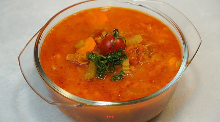 طرز تهیه سوپ سیر و سبزیجات