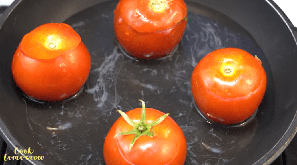 آموزش پخت گوجه پر شده با مواد خوشمزه