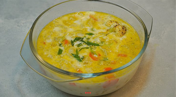 طرز تهیه سوپ گل کلم