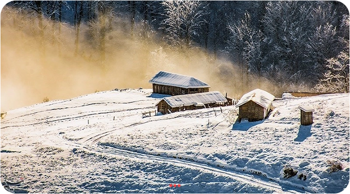 اولسبلنگاه در زمستان، منظره‌ای سفیدپوش