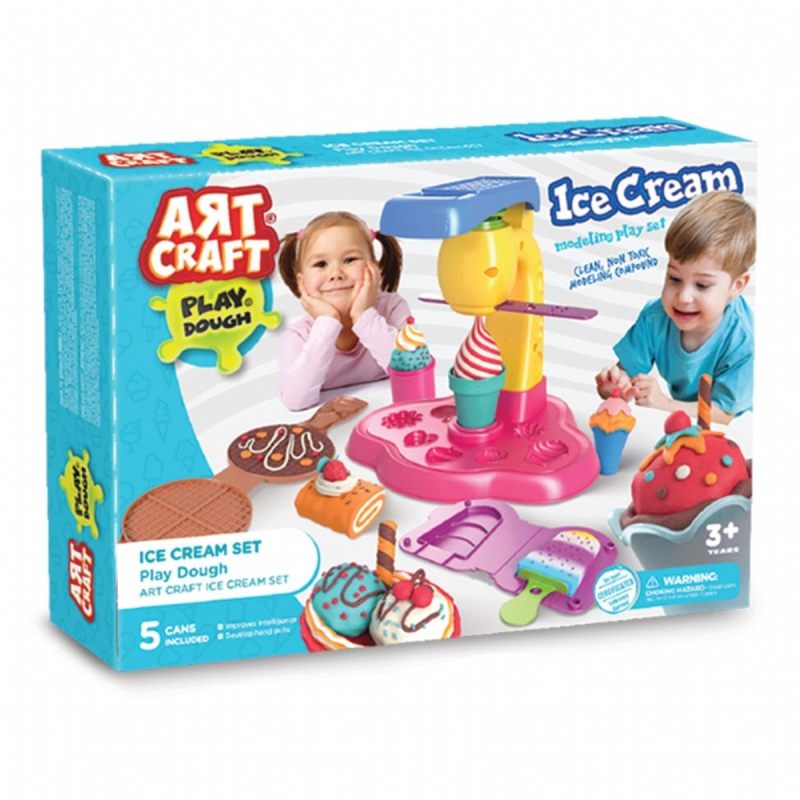 خمیر بازی مدل خمیر بازی مدل Ice Cream Play Dough Set کد 03489 مجموعه 11 عددی